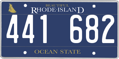 RI license plate 441682