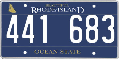 RI license plate 441683