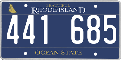 RI license plate 441685
