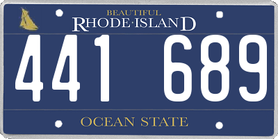 RI license plate 441689