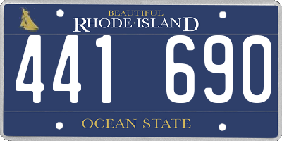 RI license plate 441690
