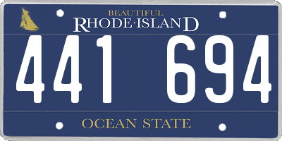RI license plate 441694