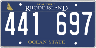 RI license plate 441697