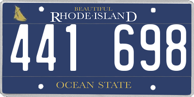 RI license plate 441698