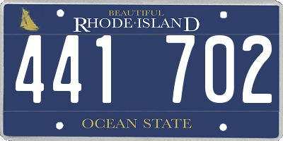 RI license plate 441702