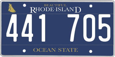 RI license plate 441705