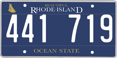 RI license plate 441719