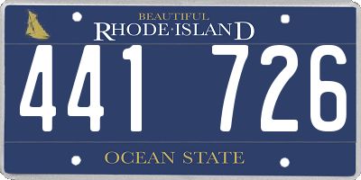 RI license plate 441726