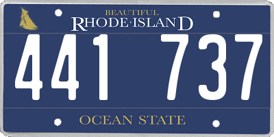 RI license plate 441737