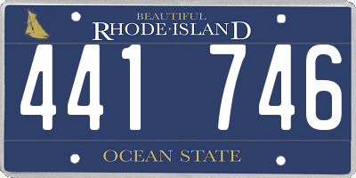 RI license plate 441746