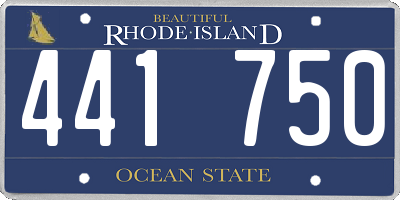 RI license plate 441750