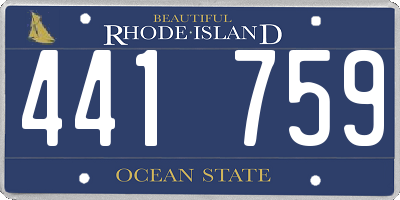 RI license plate 441759