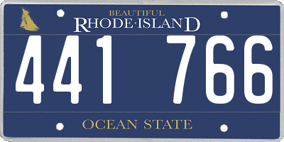RI license plate 441766
