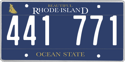 RI license plate 441771