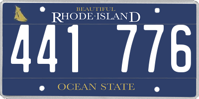 RI license plate 441776