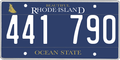 RI license plate 441790
