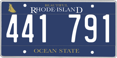 RI license plate 441791