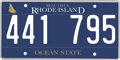 RI license plate 441795