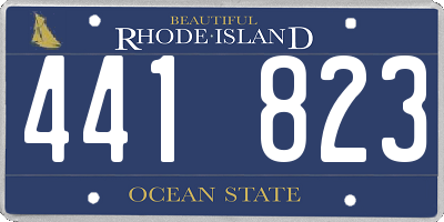 RI license plate 441823