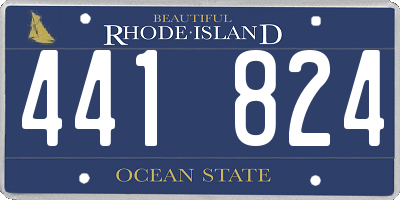 RI license plate 441824