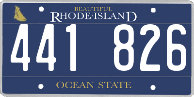 RI license plate 441826