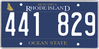 RI license plate 441829