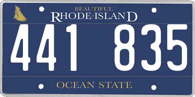 RI license plate 441835