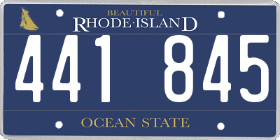 RI license plate 441845