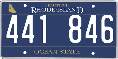RI license plate 441846