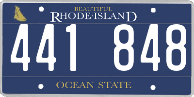 RI license plate 441848