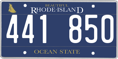 RI license plate 441850