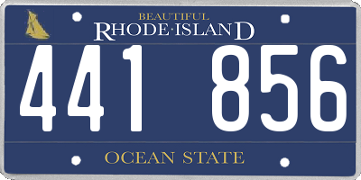 RI license plate 441856