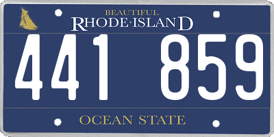 RI license plate 441859