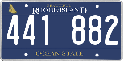 RI license plate 441882