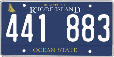 RI license plate 441883