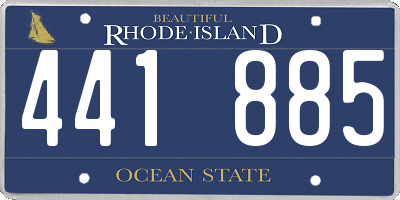 RI license plate 441885