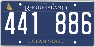 RI license plate 441886
