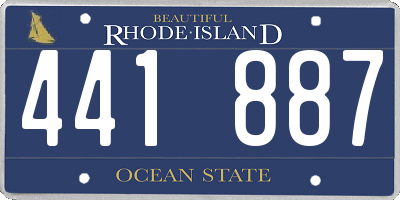 RI license plate 441887