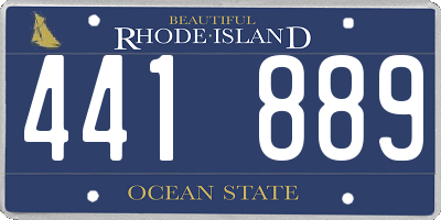 RI license plate 441889