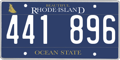 RI license plate 441896