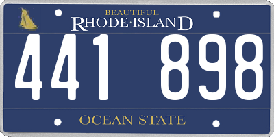 RI license plate 441898