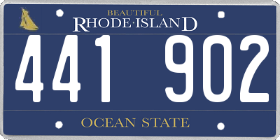 RI license plate 441902