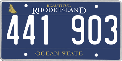 RI license plate 441903