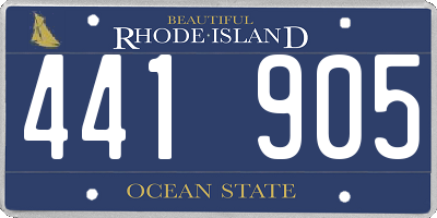 RI license plate 441905