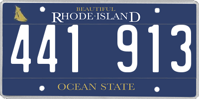 RI license plate 441913