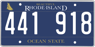 RI license plate 441918