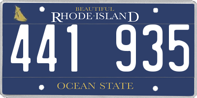 RI license plate 441935