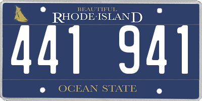 RI license plate 441941