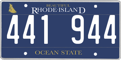 RI license plate 441944