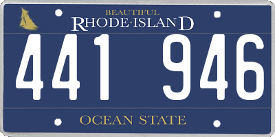RI license plate 441946